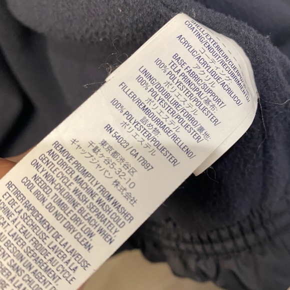 Old Navy Navy Puffer Jacket Navy Blue Girls Size XL - Picture 9 of 9